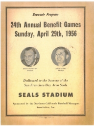 1956: 24th Annual Nealon Benefit Games Seals Stadium