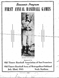 1945: 1st Annual Baseball Game