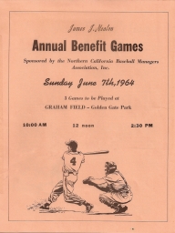1964: 32nd Annual Nealon Benefit Games Golden Gate Park