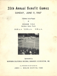 1967: 35th Annual Nealon Benefit Games Golden Gate Park